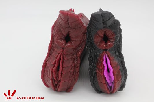 Single Color Two Hole Scalie Dragon Sex Toy