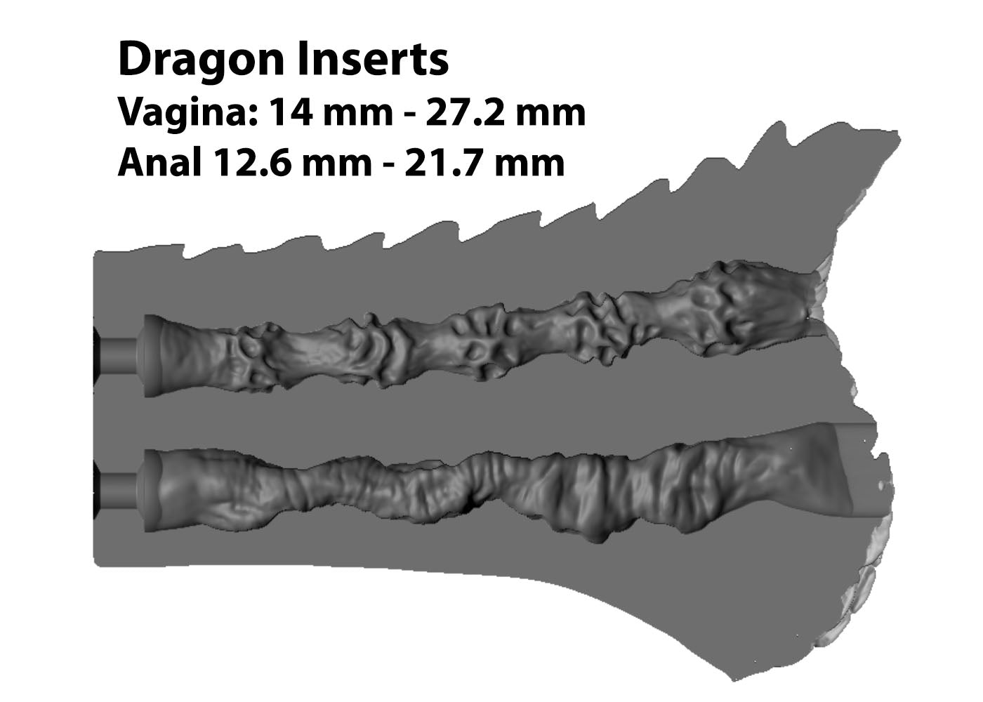 Two Hole Scalie Dragon Sex Toy